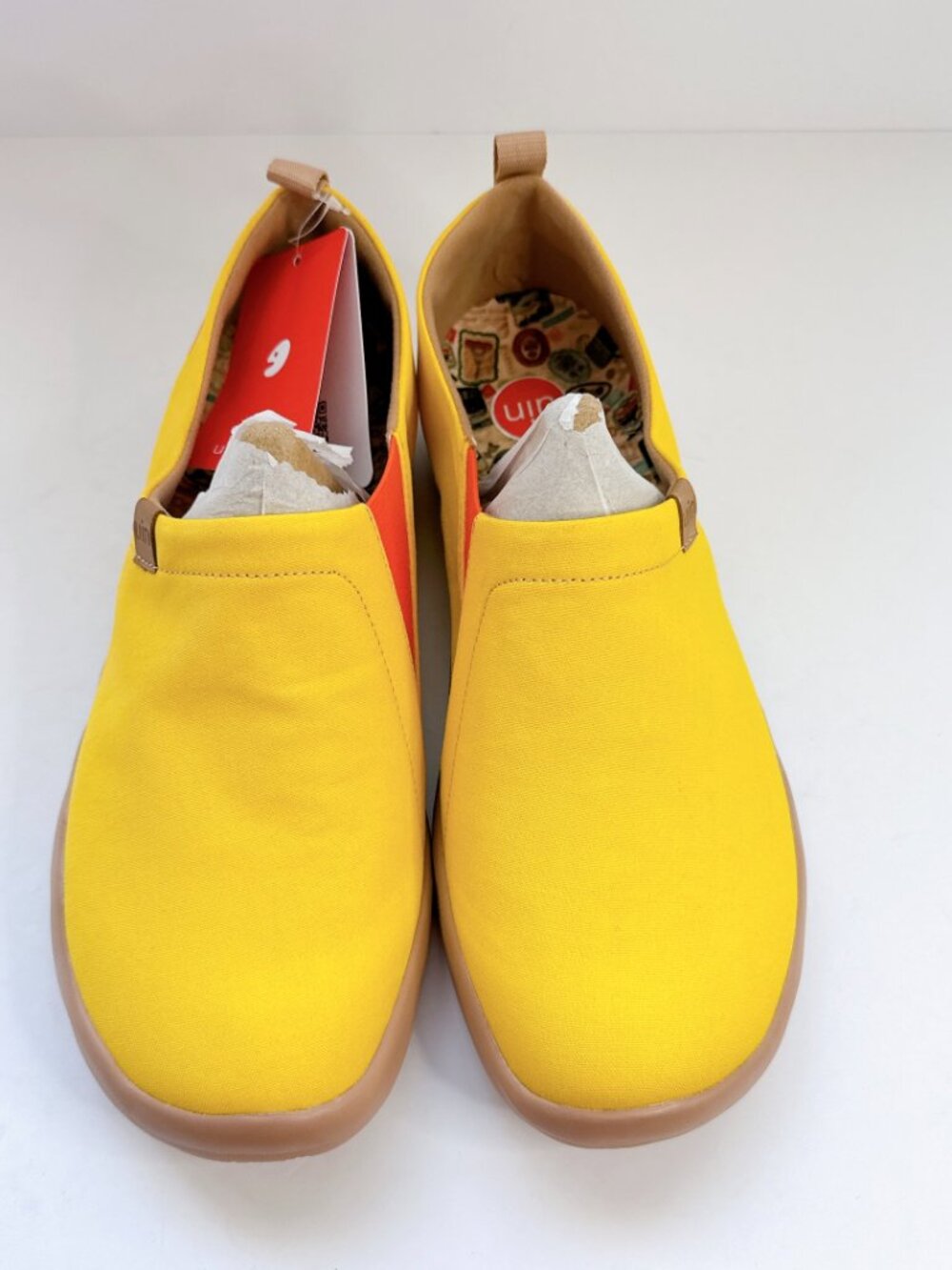 Mens Shoes Size 10 NWT UIN Slip On Shoes Canvas Toledo Yellow